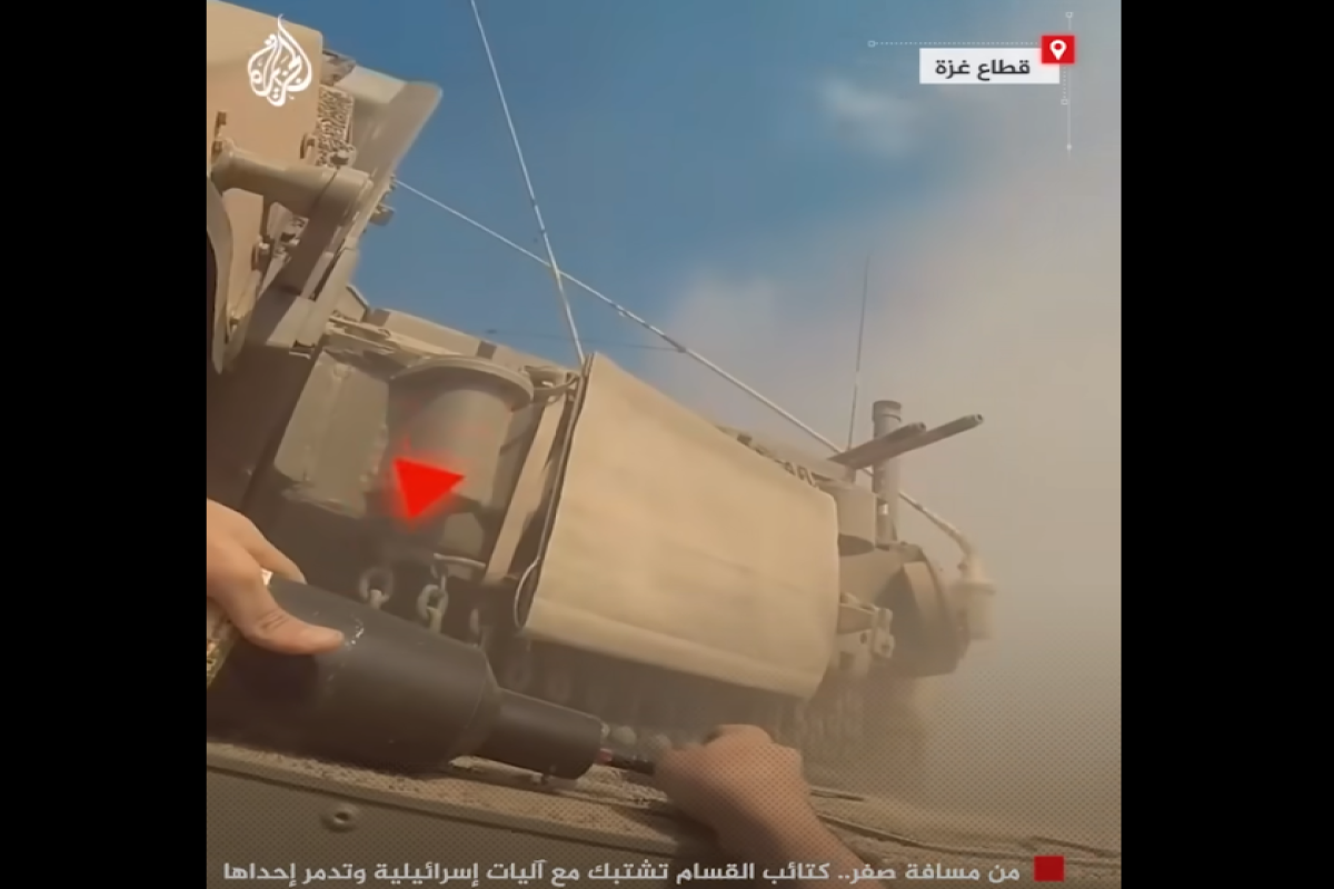 Боец ХАМАС успел за 9 секунд заложить бомбу на танк противника и укрыться-ВИДЕО 