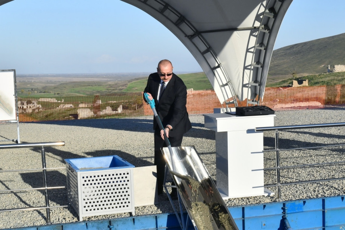 Ильхам Алиев заложил фундамент села Гаргабазар в Физулинском районе-ФОТО -ОБНОВЛЕНО 
