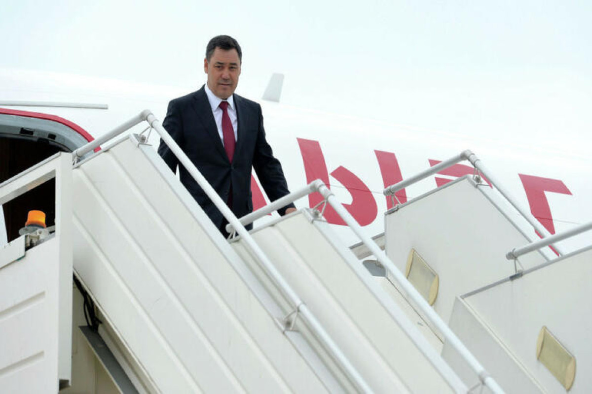 Садыр Жапаров прибыл с рабочим визитом в Баку