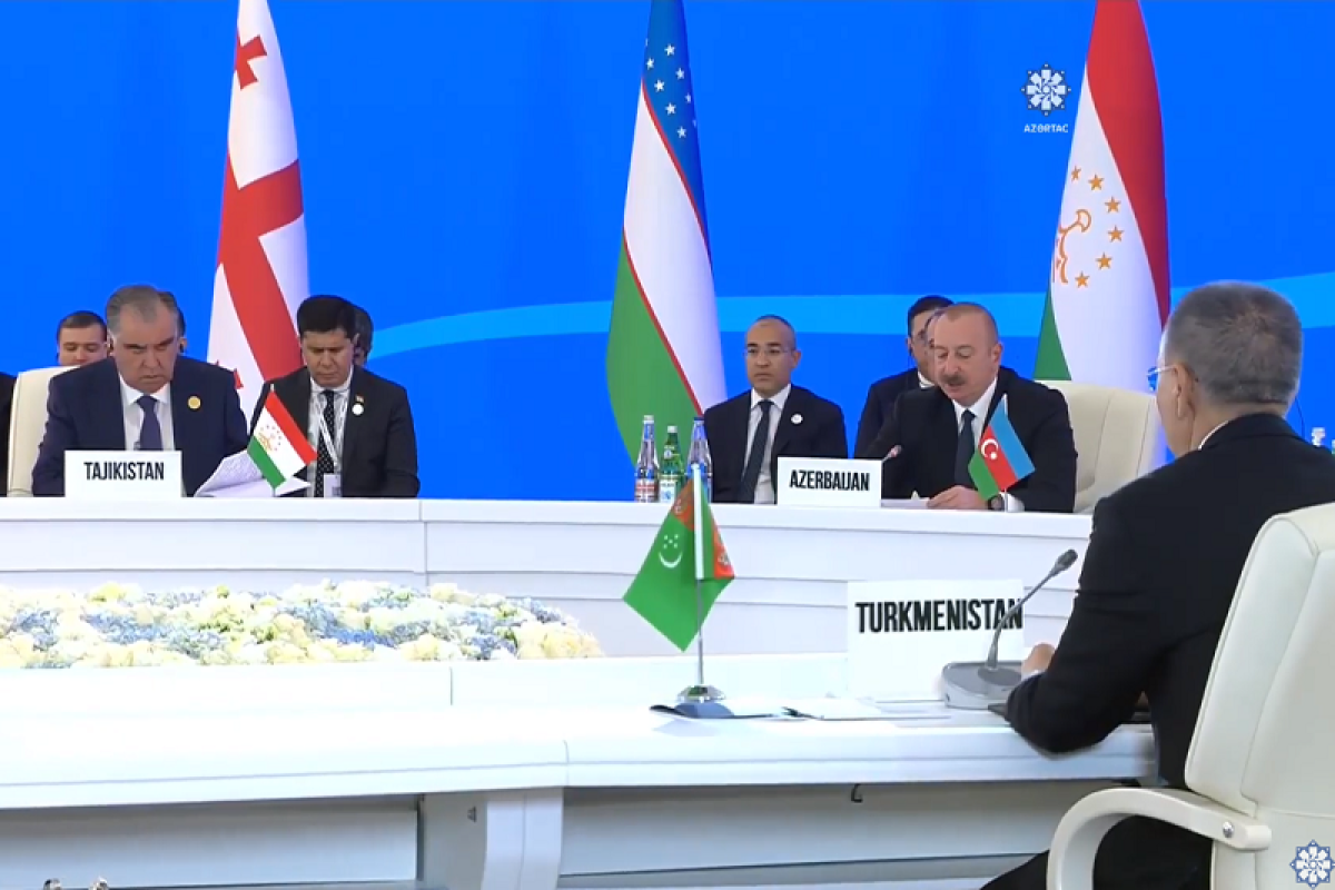 Ильхам Алиев выступил на саммите SPECA - ВИДЕО 
