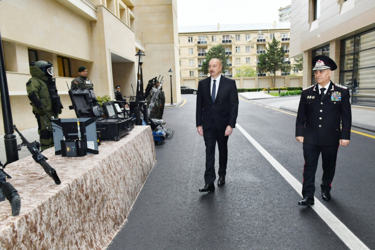 Ильхам Алиев принял участие в открытии новых административных зданий СГБ-ФОТО 