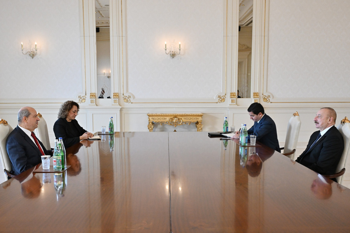 Ильхам Алиев принял президента Турецкой Республики Северного Кипра-ФОТО 