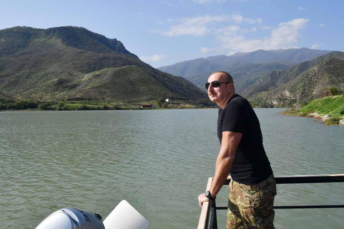 Президент Ильхам Алиев совершил поездку в Тертерский район, принял участие в открытии парка отдыха в Суговушане-ОБНОВЛЕНО -ФОТО 