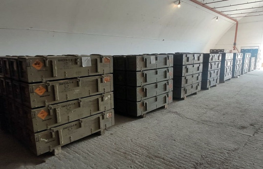 Минобороны Азербайджана: Часть боеприпасов, обнаруженных в Карабахском регионе, произведена в 2021 году -ФОТО 