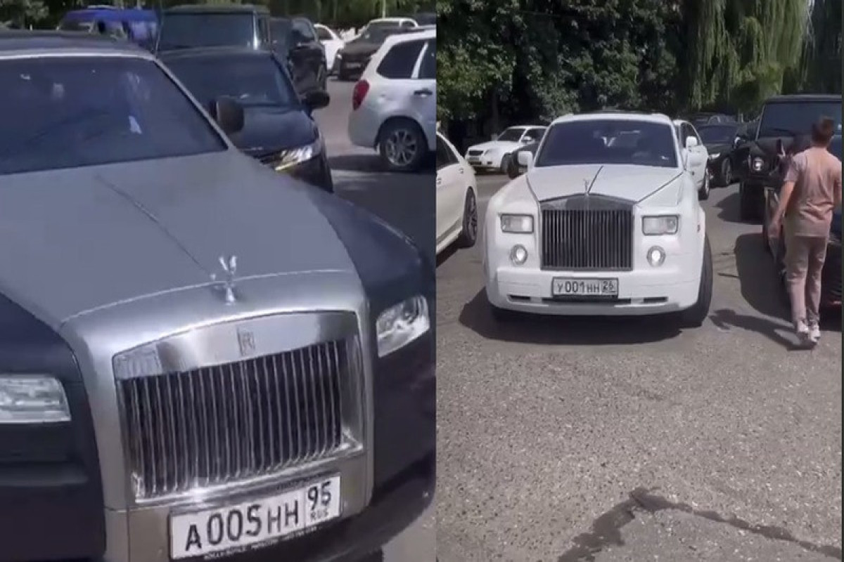 В Чечне засняли свадебный кортеж с 14 Rolls-Royce-ВИДЕО 