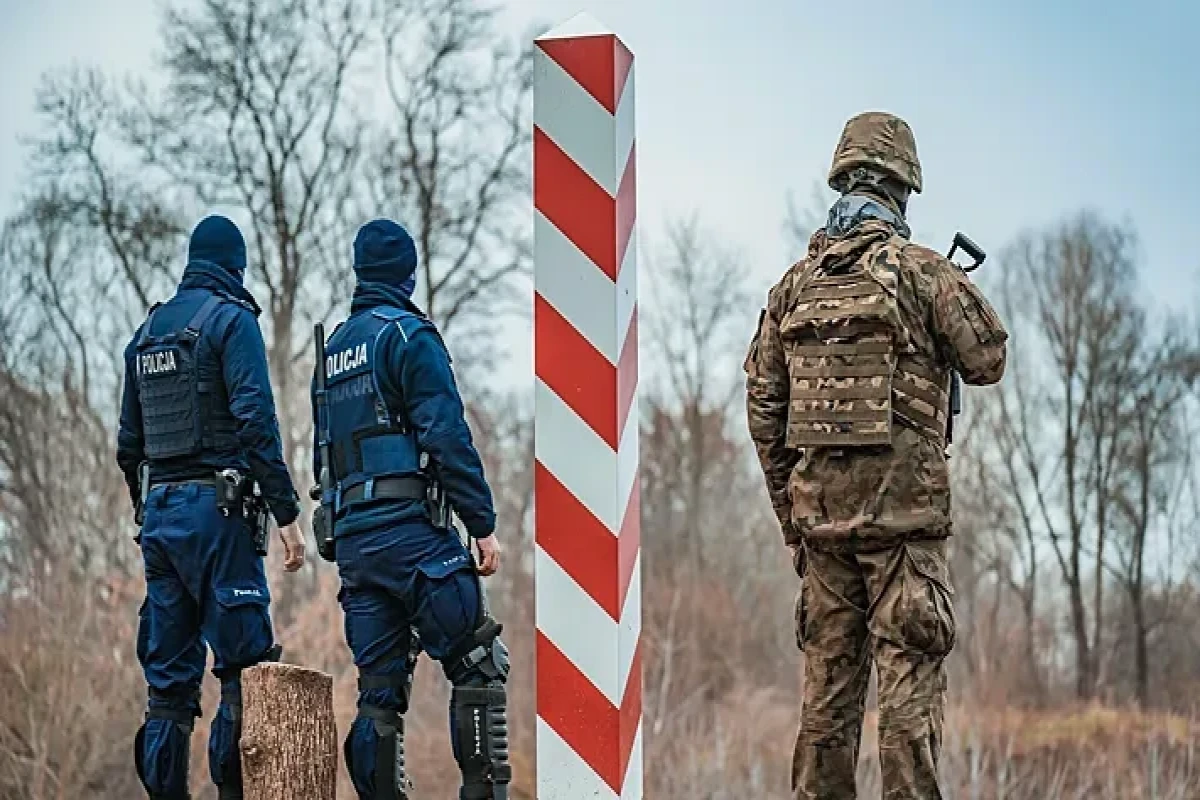 Белорусские мигранты попытались разрушить забор на границе с Польшей