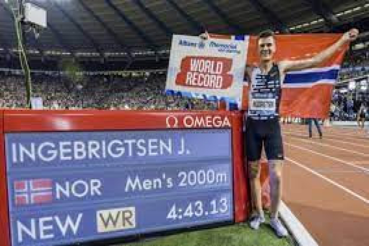 Норвежский атлет побил рекорд 24-летней давности в беге на 2 000 м