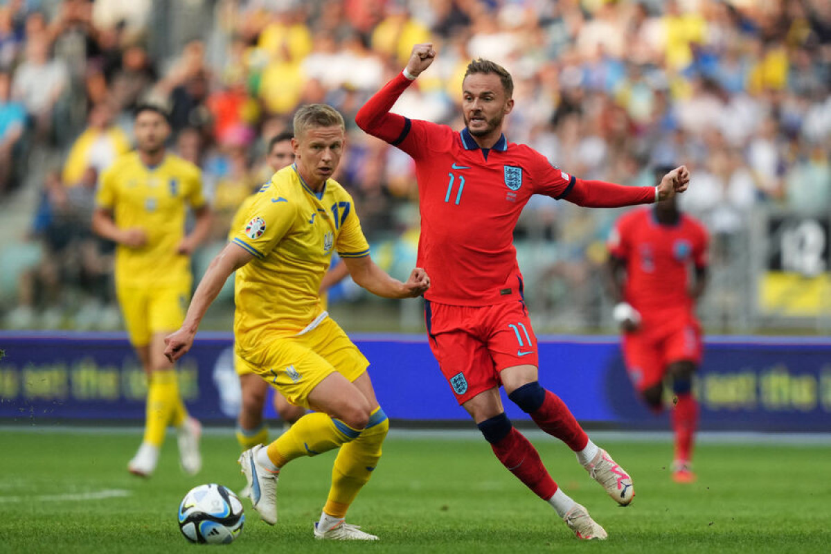 Украина сыграла вничью с Англией в отборочном матче Евро-2024