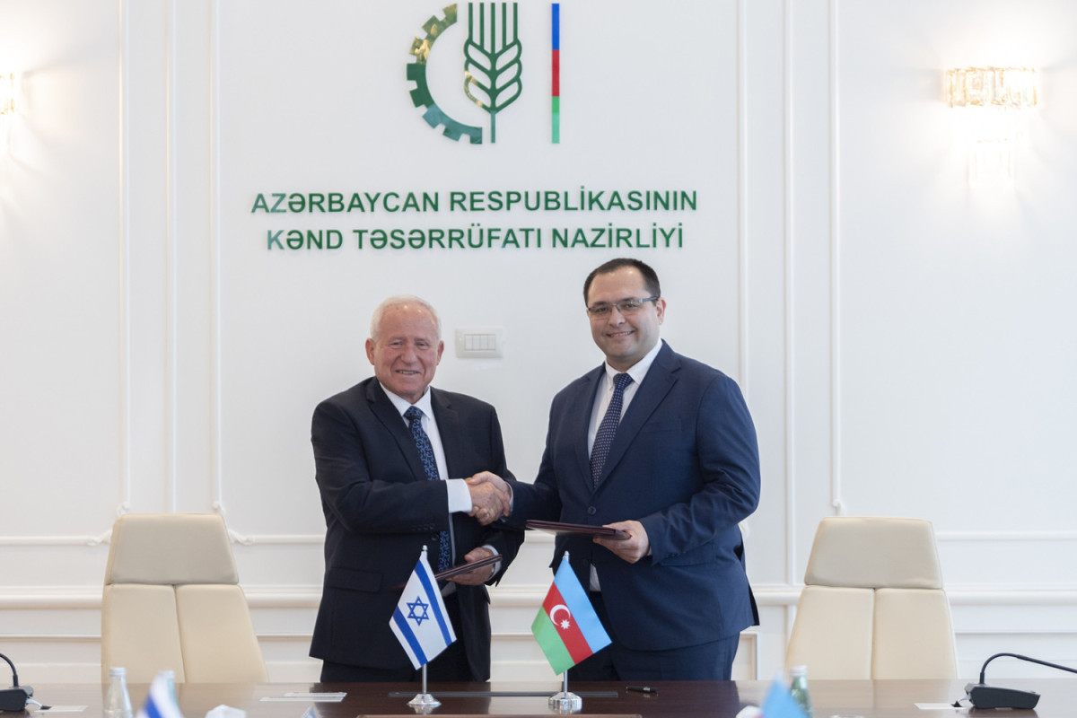 Азербайджан и Израиль расширяют сотрудничество в сфере сельского хозяйства: подписана Дорожная карта-ФОТО 