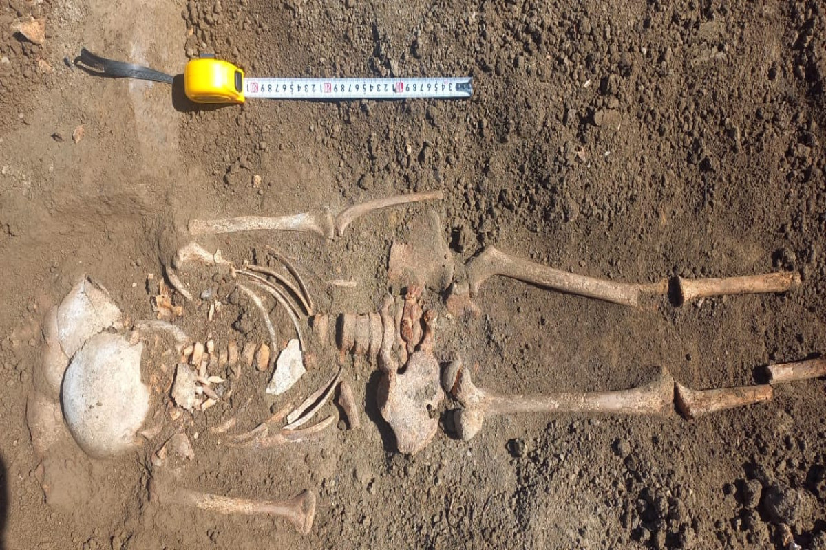 На севере Азербайджана найдены человеческие останки, датируемые III тысячелетием до н.э.-ФОТО 
