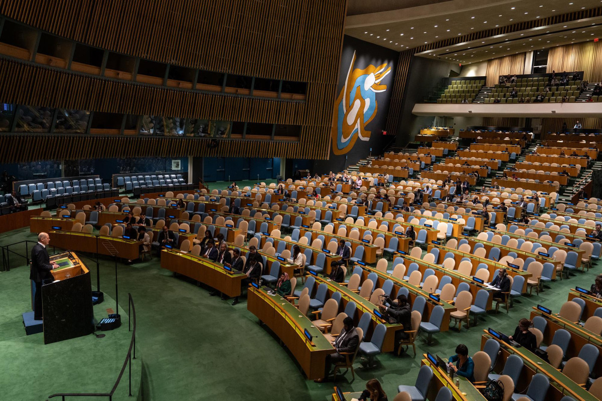 Олаф Шольц обратился ко всему миру с полупустого зала на Генассамблее ООН