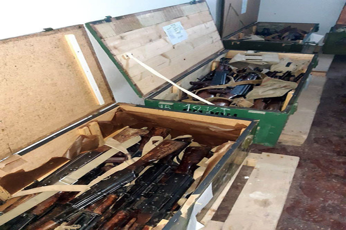 На территории незаконно действовавшей в Кяльбаджаре компании обнаружены боеприпасы -ФОТО -ВИДЕО 