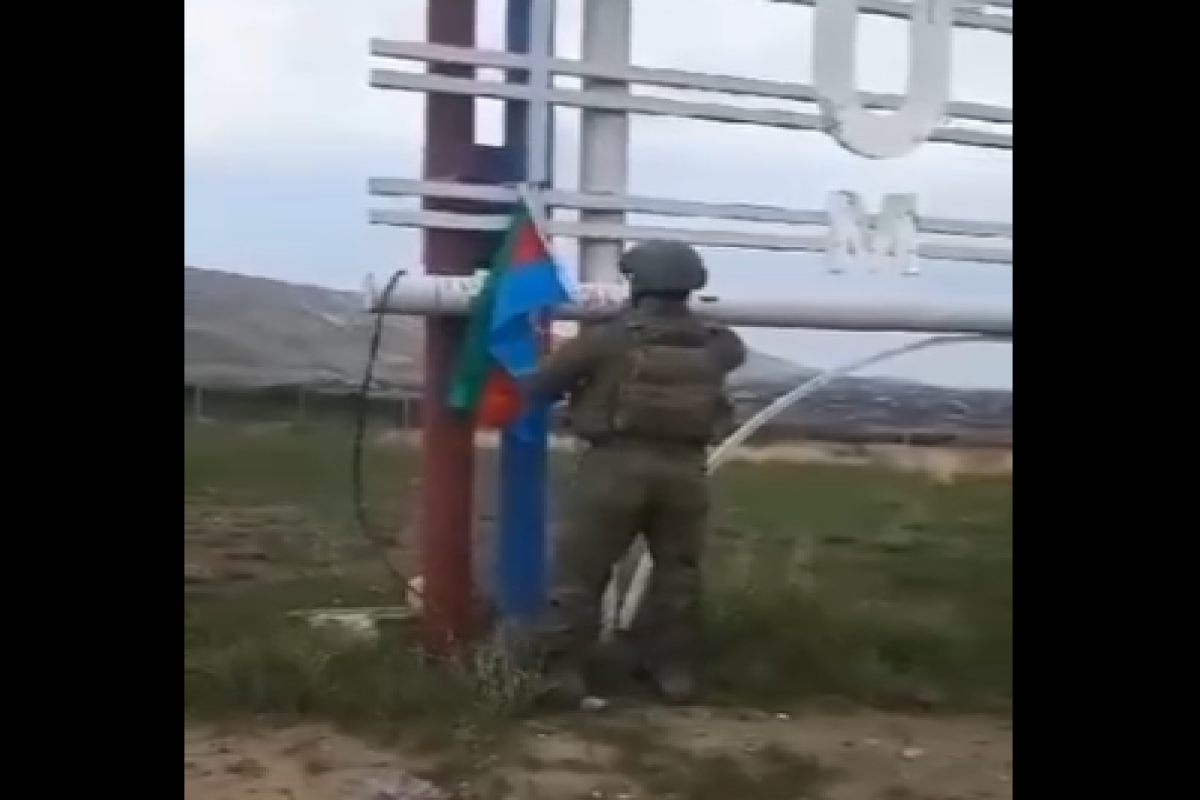 Флаг Азербайджана поднят в Агдере-ВИДЕО 