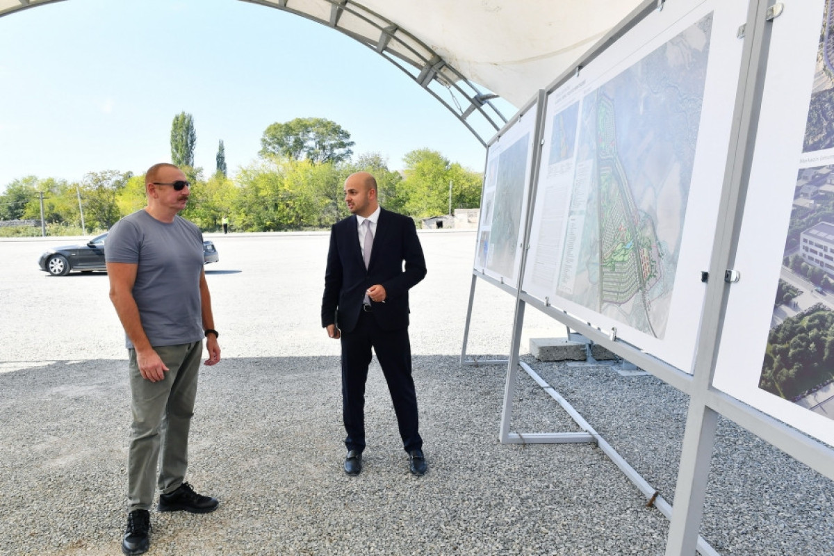 Ильхам Алиев принял участие в открытии ряда объектов в Зангилане и заложил фундамент села-ФОТО 