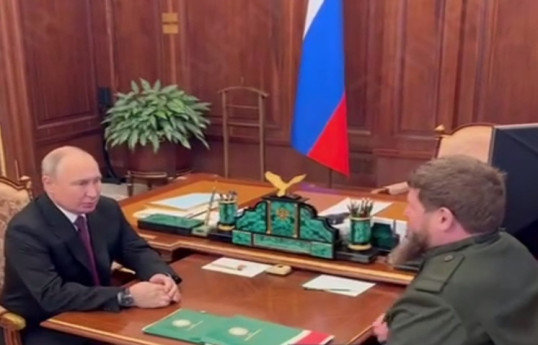 Кадыров засветился на встрече с Путиным-ВИДЕО 
