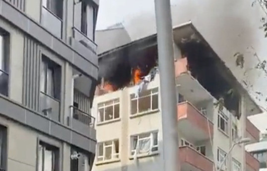 В жилом здании в Стамбуле прогремел взрыв-ФОТО -ВИДЕО 