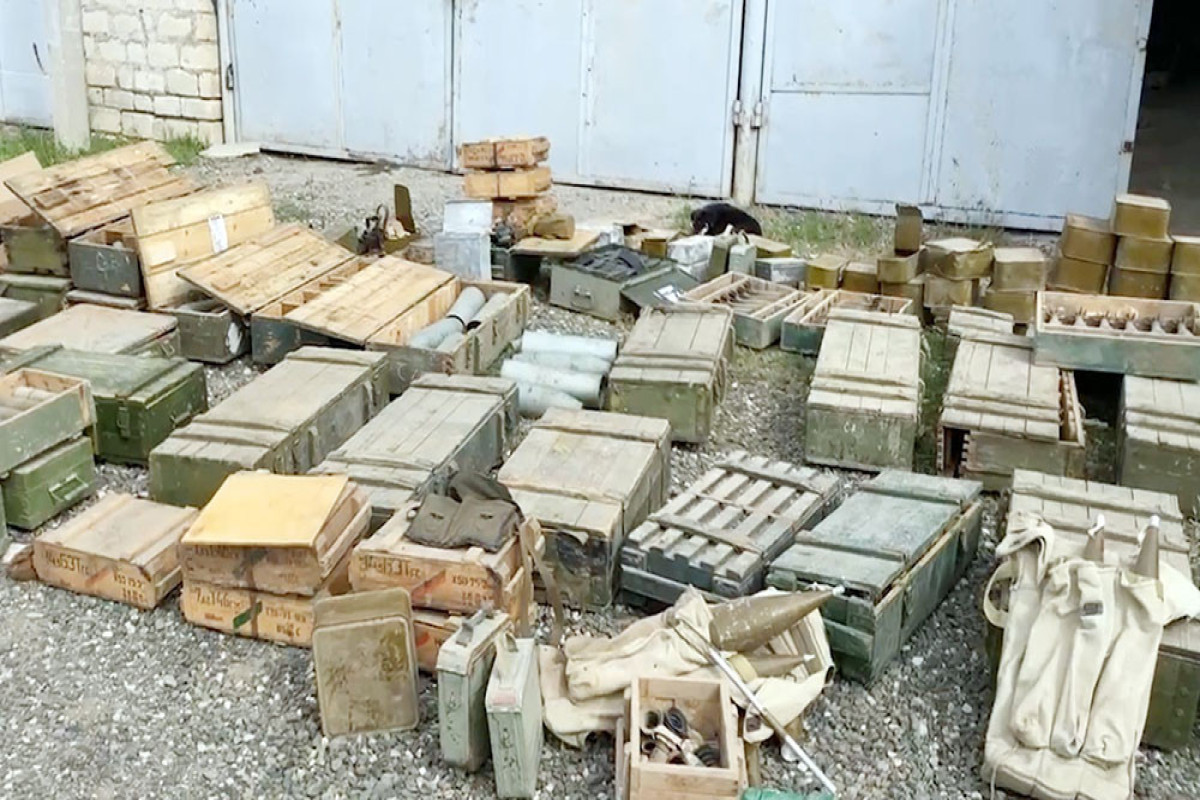 В Агдере конфискована очередная партия оружия, боеприпасов и техники-ВИДЕО 