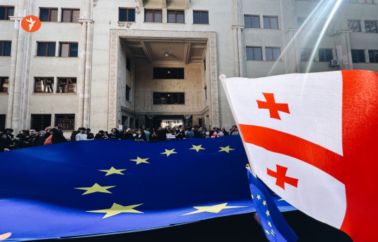 Противники законопроекта об "иноагентах" собрались у здания парламента Грузии-ВИДЕО 