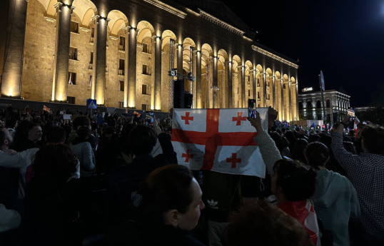 14 человек задержали в Тбилиси на акции против закона об иноагентах