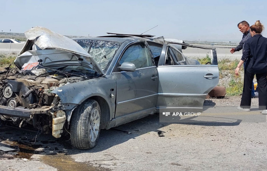 В Азербайджане перевернулся автомобиль, пострадали 6 человек