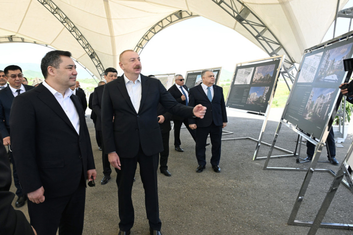 Ильхам Алиев и Садыр Жапаров посетили Агдамский район-ОБНОВЛЕНО 