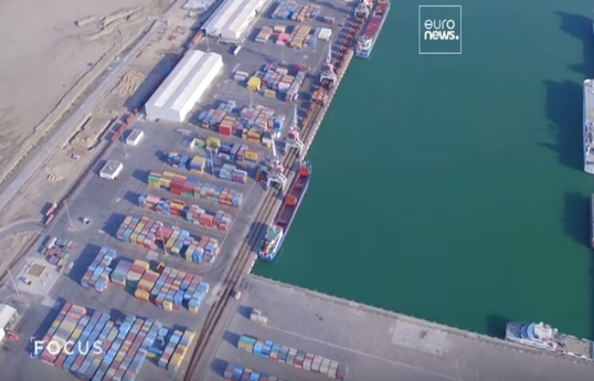 Euronews показал европейцам красоту Бакинского порта-ВИДЕО 