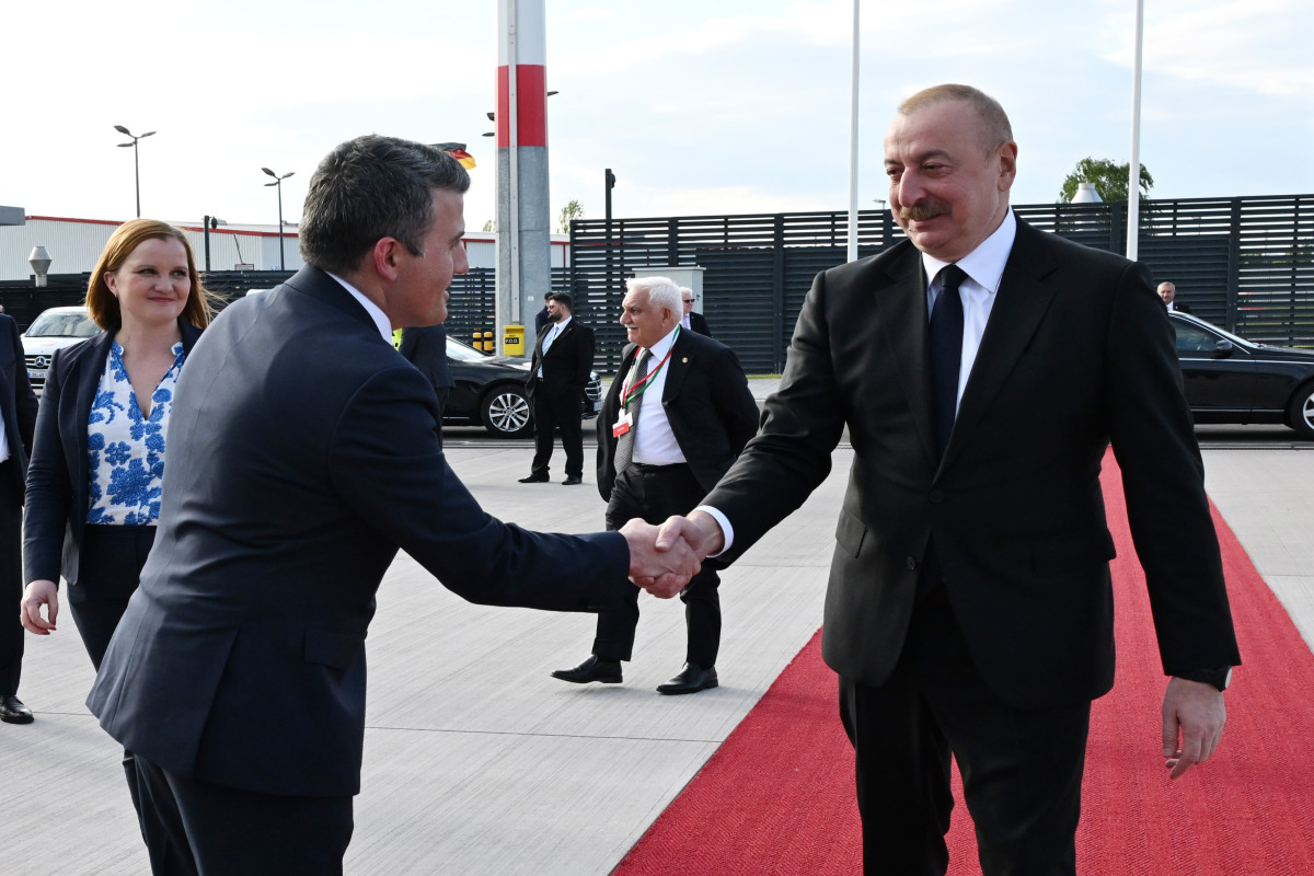 Завершился рабочий визит Ильхама Алиева в Германию-ФОТО 