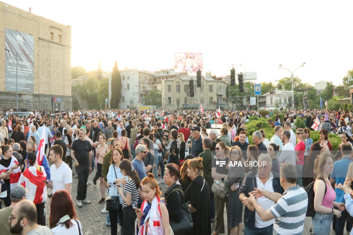 В Тбилиси у здания парламента начались столкновения митингующих с полицией-ФОТО -ВИДЕО 