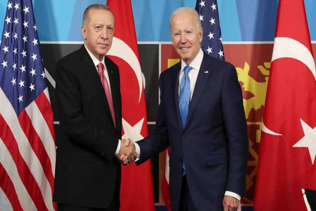 Президент Турции Реджеп Тайип Эрдоган и  президент США Джо Байден