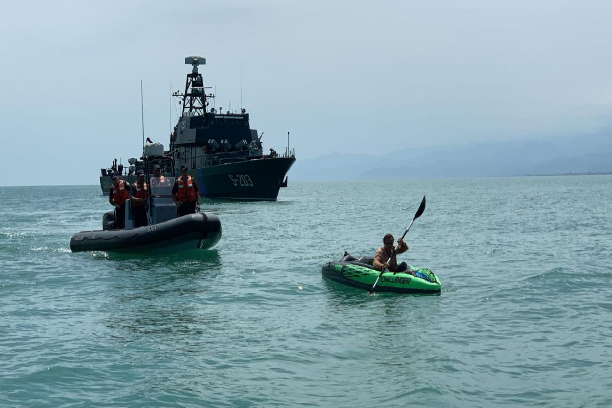 Гражданин Ирака пытался пересечь границу Азербайджана на лодке -ФОТО 