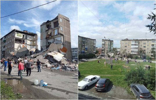 При обрушении дома в РФ погибли 10 человек, из них пятеро дети