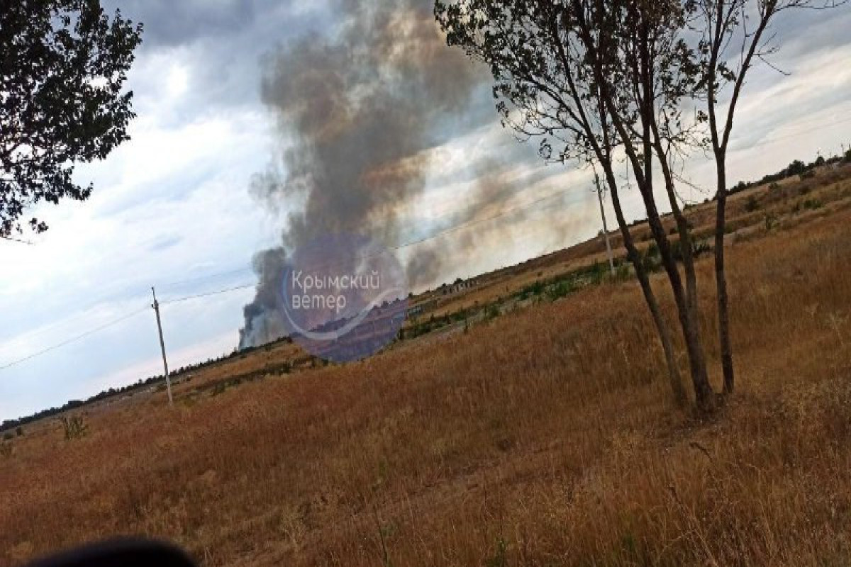 В Крыму сгорел склад с боеприпасами -ВИДЕО 