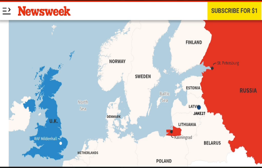 Newsweek: самолет-разведчик США отправлен в Европу для отслеживания действий России  -ВИДЕО 