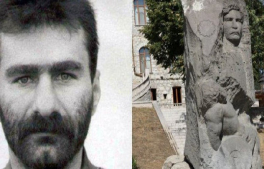 В Ханкенди снесли памятник одному из армянских палачей