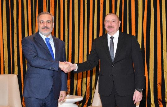 В Мюнхене состоялась встреча президента Азербайджана с главой МИД Турции