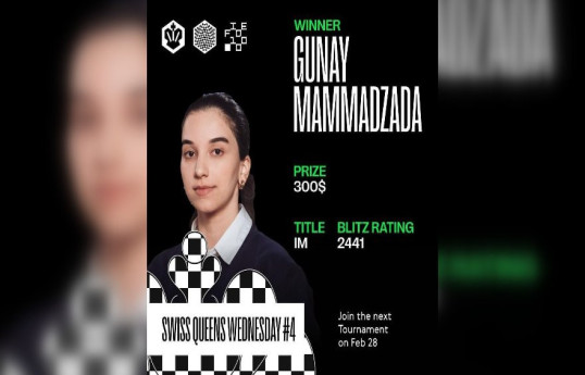 Гюнай Мамедзаде победила в крупном шахматном турнире