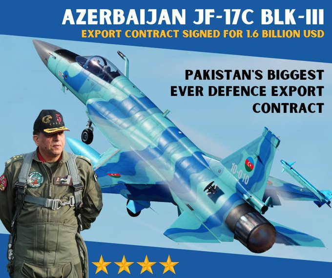 Азербайджан закупает у Пакистана истребители JF-17C