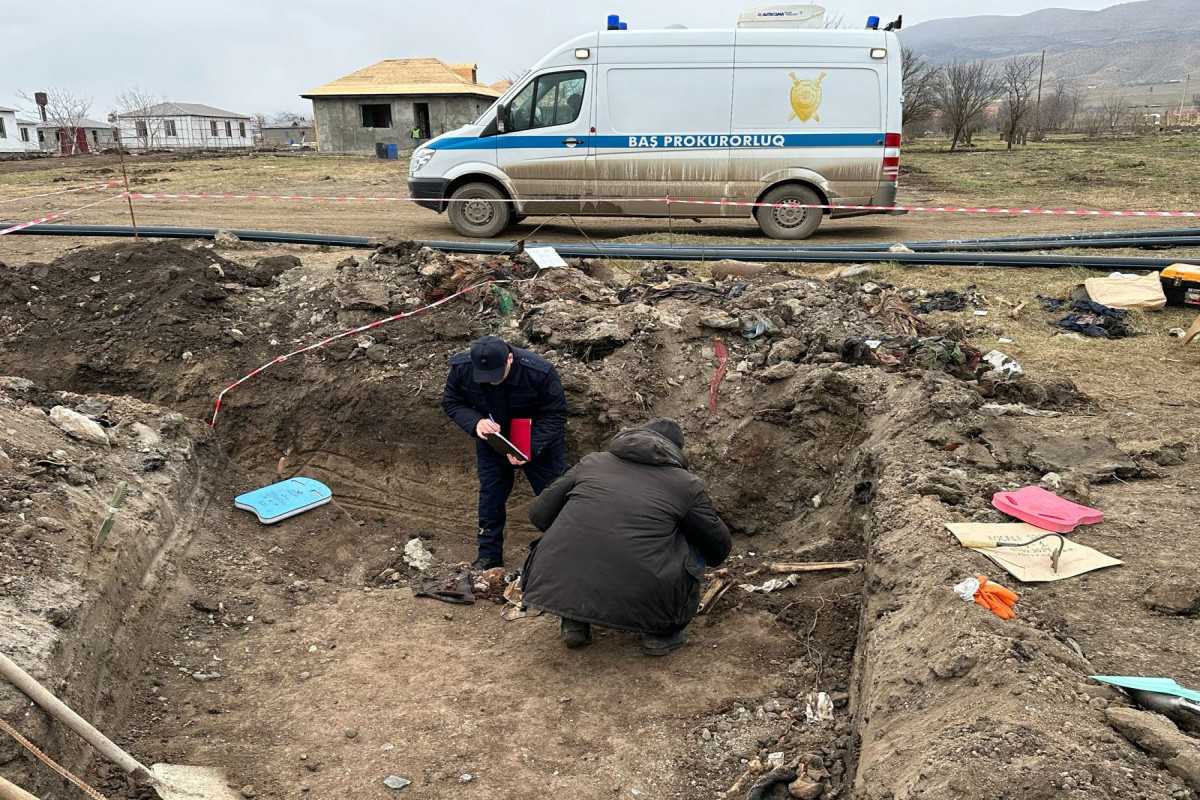 В Ходжалы обнаружены скелеты женщин и детей со связанными руками и ногами
 -ВИДЕО -ОБНОВЛЕНО 