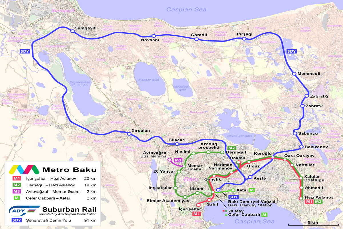 Бакинская кольцевая железная дорога будет реконструирована