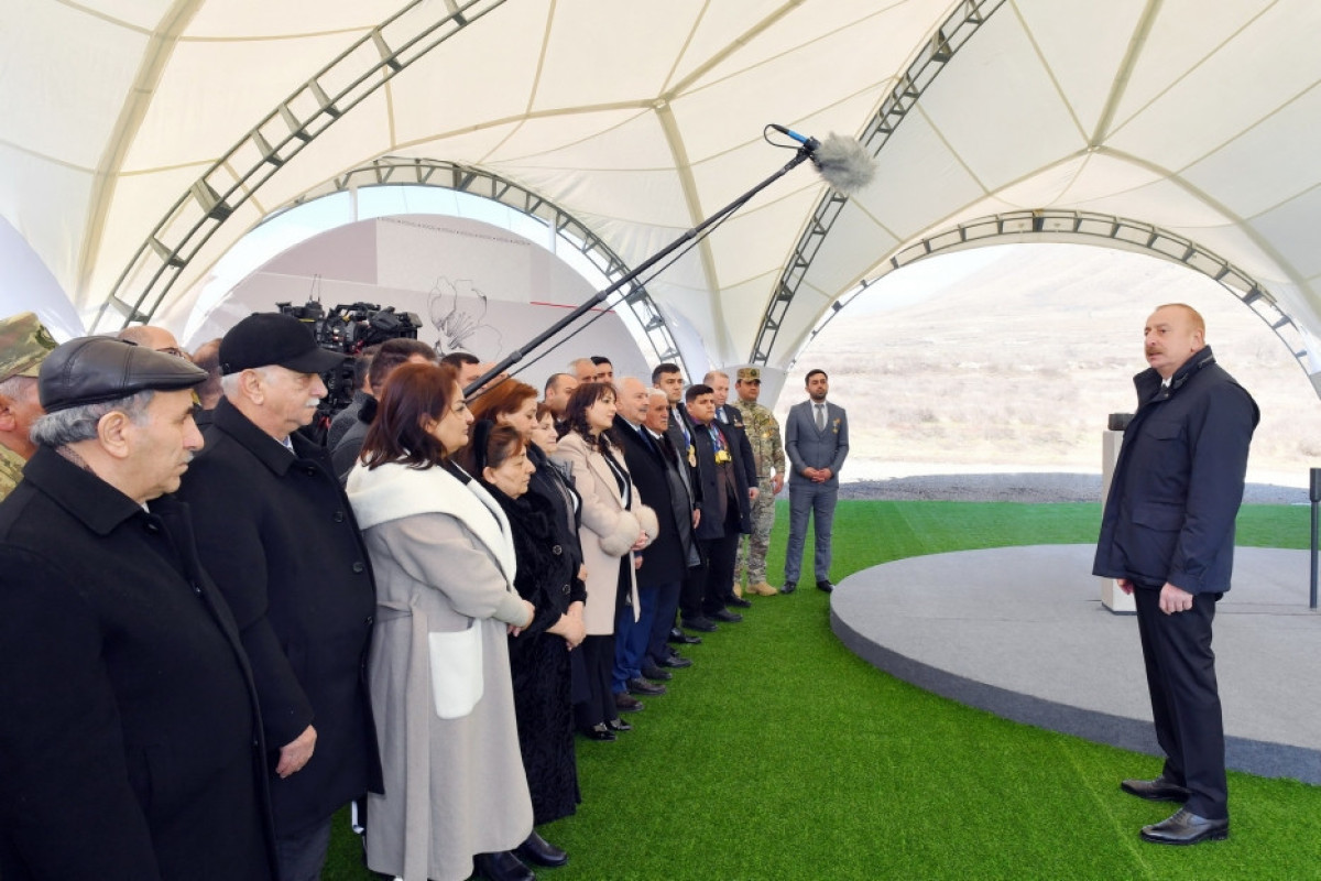 Ильхам Алиев заложил фундамент Мемориала Ходжалинского геноцида в Ходжалы-ФОТО 