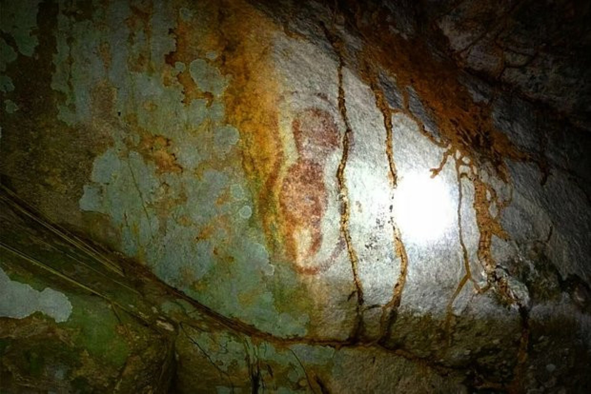 Древний наскальный рисунок случайно обнаружили после тушения лесного пожара