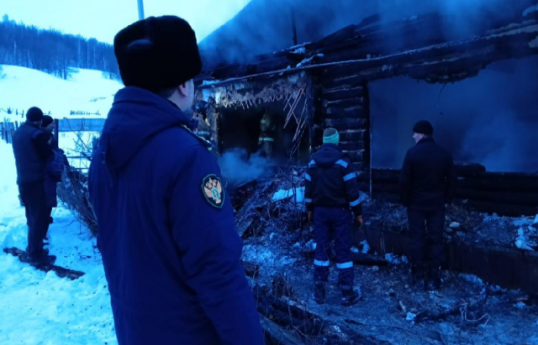 В России при пожаре погибла семья
