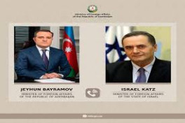 Джейхун Байрамов и Исраэль Кац провели переговоры о ситуации в Газе