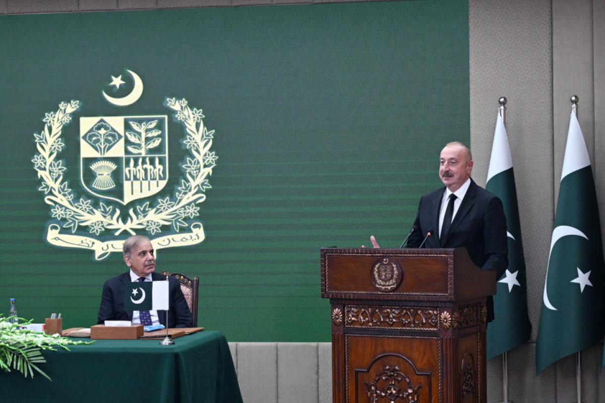 Президент Азербайджана и премьер-министр Пакистана выступили с заявлениями для прессы-ФОТО -ОБНОВЛЕНО 
