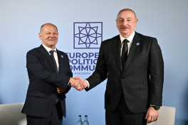 Президент Ильхам Алиев встретился с Олафом Шольцем-ФОТО 