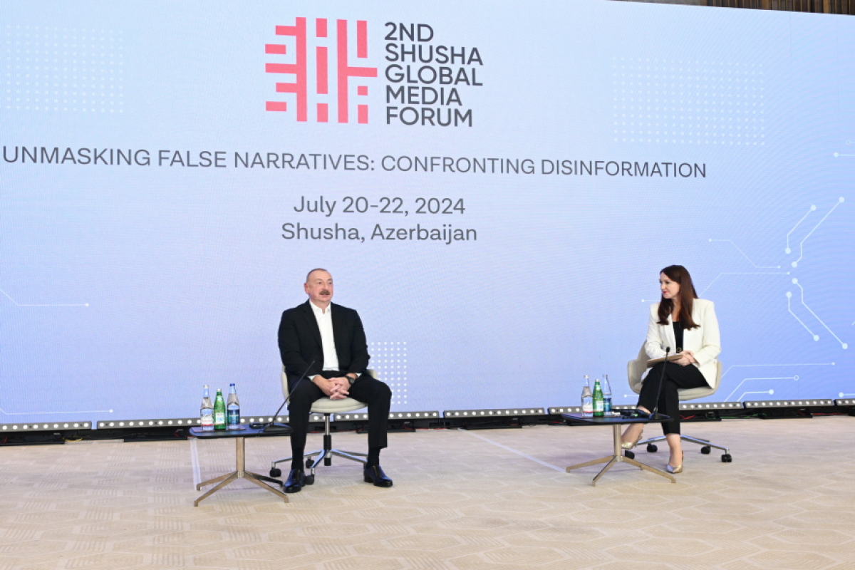 В Шуше состоялось открытие Второго глобального медиафорума
Президент Ильхам Алиев принял участие в форуме  -ОБНОВЛЕНО -ФОТО 