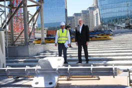 Ильхам Алиев ознакомился со строительными работами в Парке Победы в Баку-ФОТО 