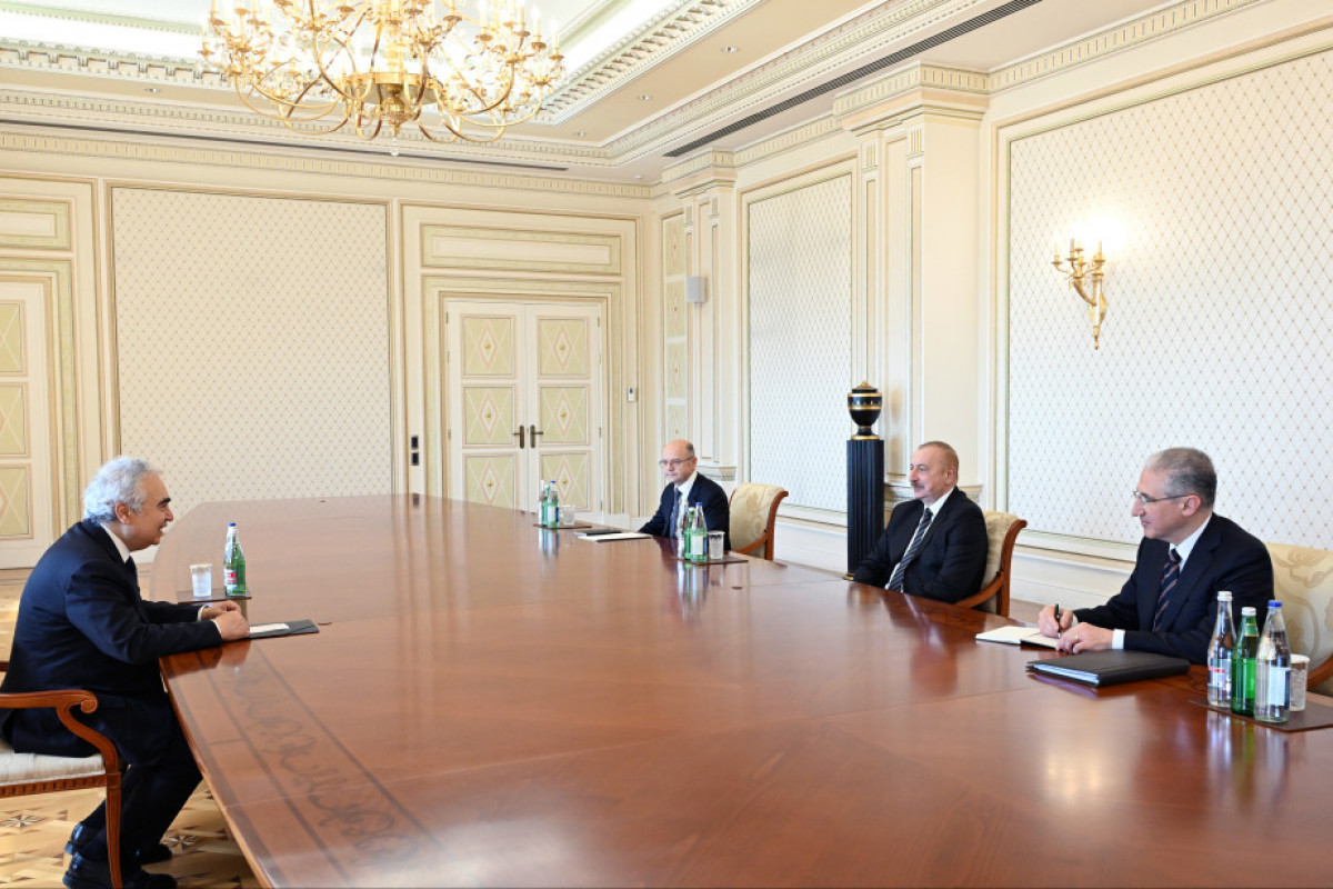 Ильхам Алиев принял исполнительного директора Международного энергетического агентства