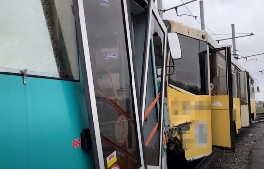 Столкновение двух трамваев в России: погиб один человек-ФОТО -ВИДЕО -ОБНОВЛЕНО 