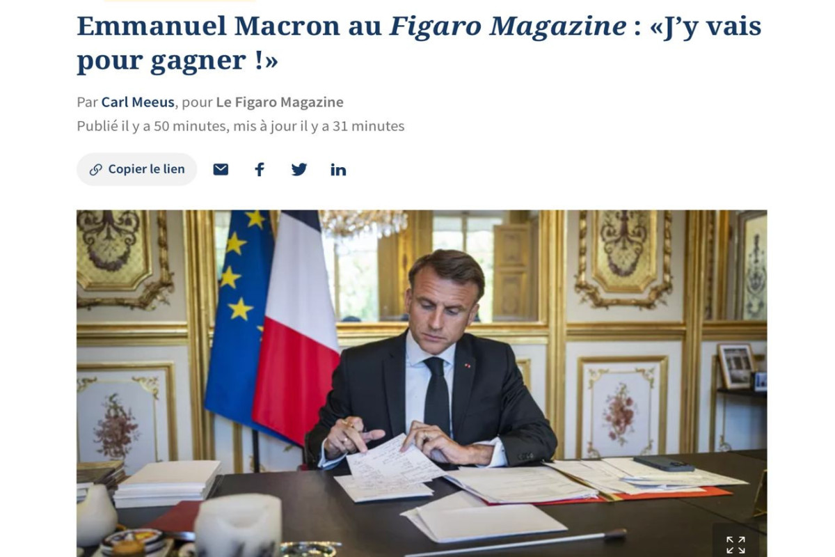Le Figaro: Макрон заявил, что не уйдет в отставку -ОБНОВЛЕНО-1 